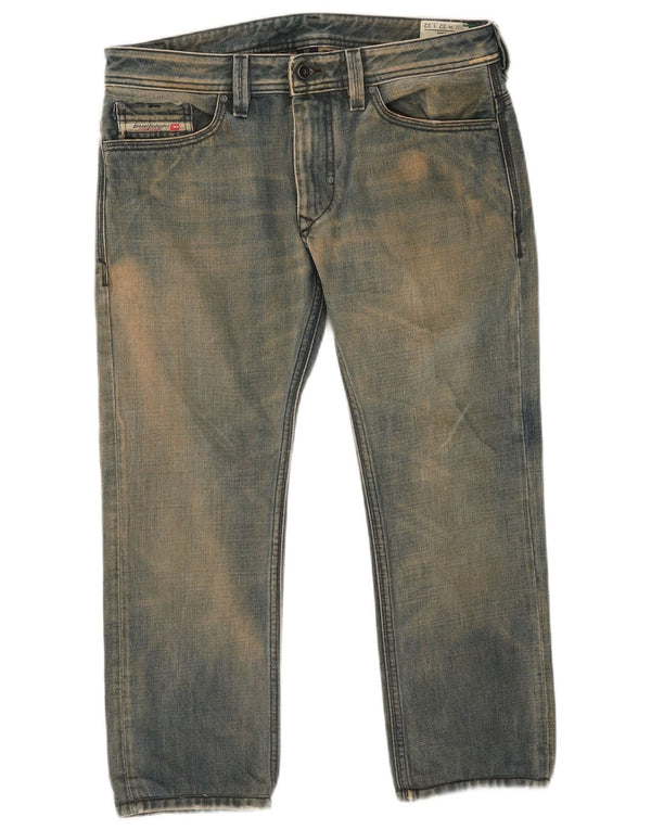 Blugi cropped Thanaz pentru bărbați Diesel W32 L24 Bumbac albastru