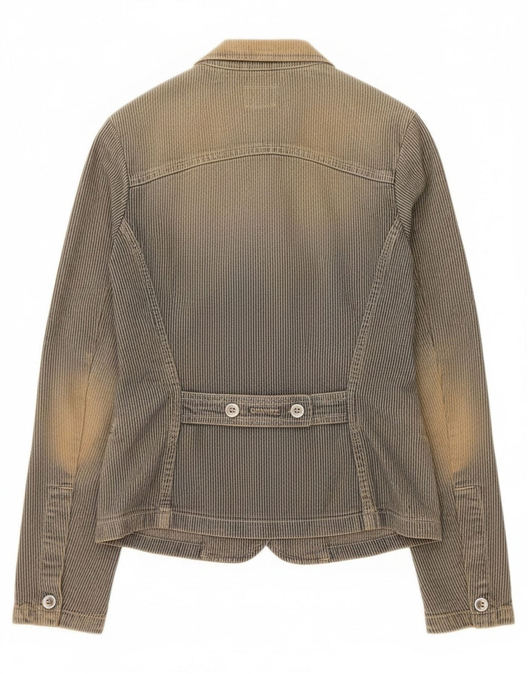 Calvin Klein Jeans Jachetă Blazer pentru femei cu 3 nasturi UK 10 Small Blue