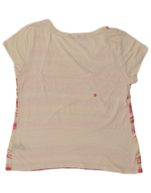 Tricou pentru femei M&Co Top UK 14 Bumbac cu dungi albe medii