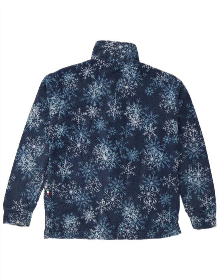 Jachetă polar pentru femei VINTAGE UK 20 2XL bleumarin Fair Isle Poliester