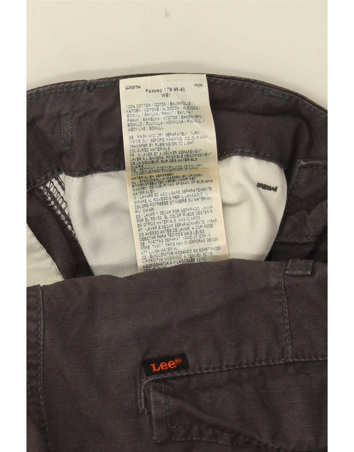 Pantaloni scurți cargo pentru bărbați Lee W32, bumbac gri mediu