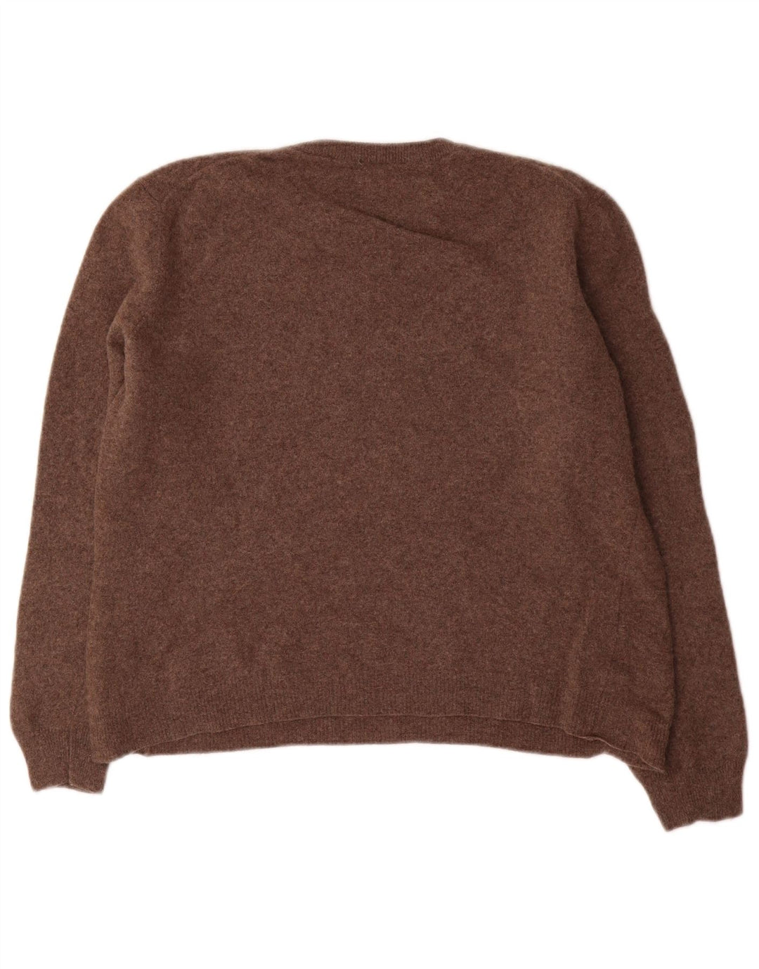 Pulover Benetton pentru femei cu gâtul turnat, maro mediu, UK 12