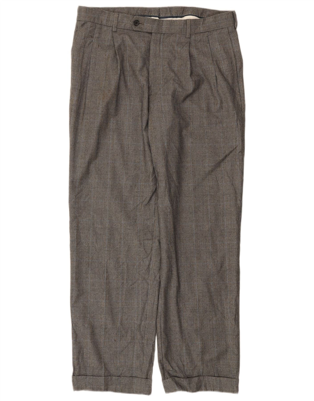 BROOKS BROTHERS Pantaloni de costum Madison Pegged pentru bărbați W32 L29 gri Houndstooth