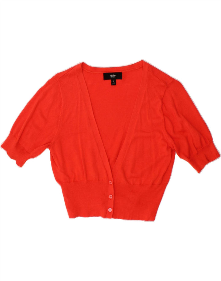 MOSSIMO Girls Cardigan Sweater 9-10 Years Large Red Cotton Vintage Mossimo and Second-Hand Mossimo from Messina Hembry 