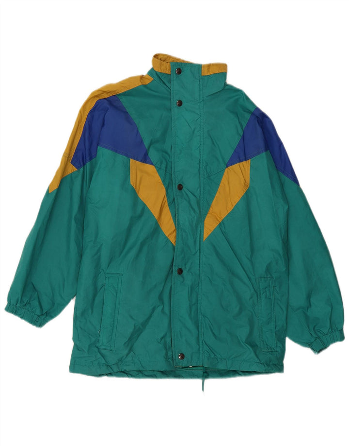Jachetă de vânt pentru bărbați VINTAGE UK 40, mare, albastru, poliamidă color bloc