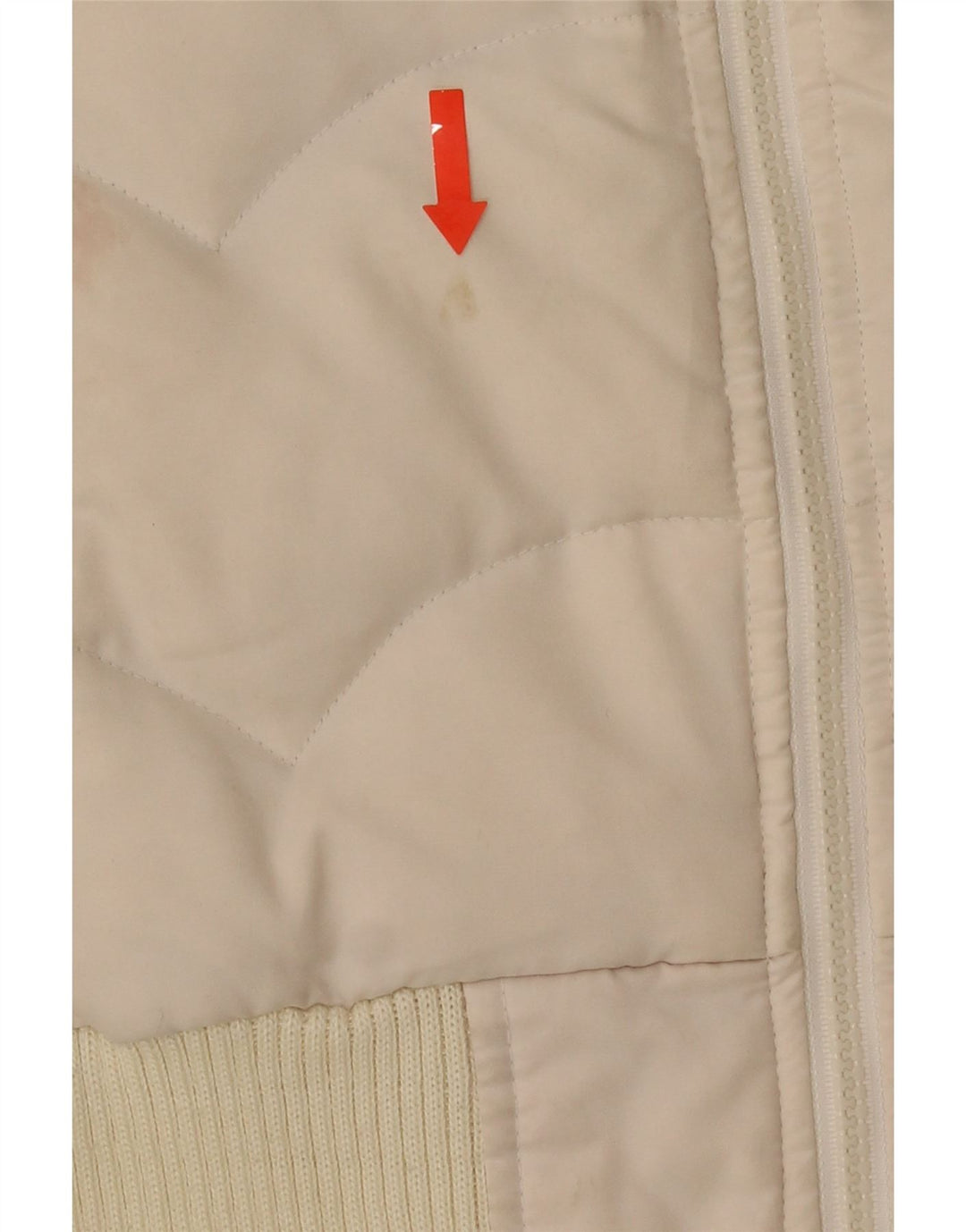 Jachetă căptușită Levi's pentru femei UK 6 XS, alb, poliester
