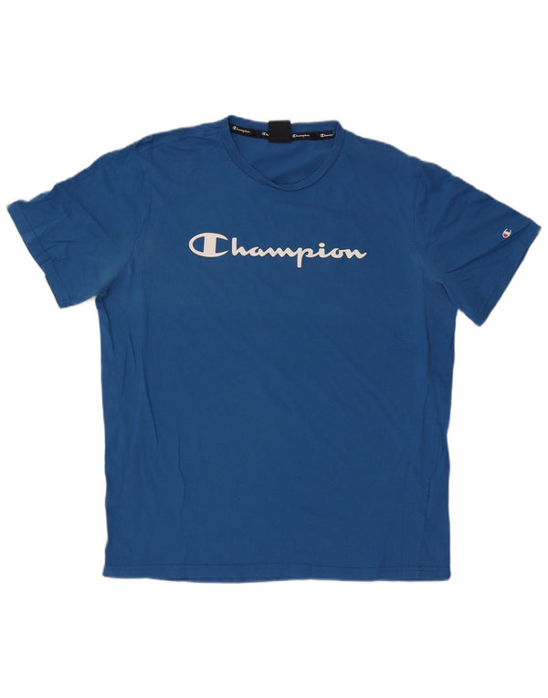 Tricou grafic pentru bărbați Champion Top 3XL Bumbac albastru