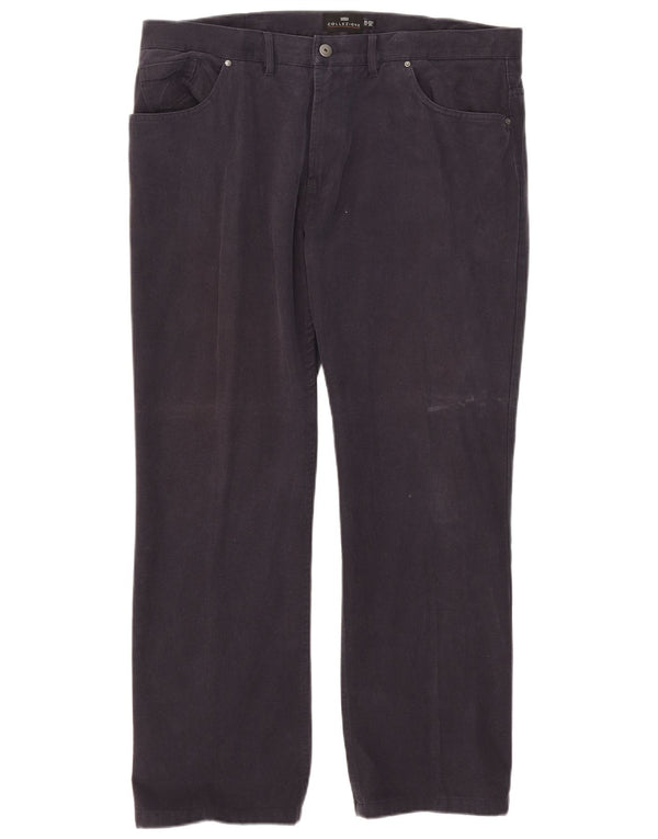 Pantaloni casual drepti pentru bărbați Marks & Spencer L40 L29 Bumbac bleumarin
