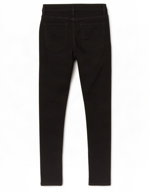 Marks & Spencer Womens Skinny Jeans UK 10 Small W28 L26 Black Cotton