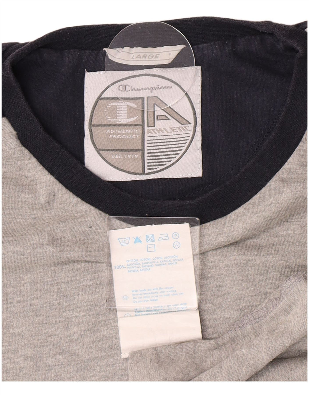 Tricou pentru bărbați Champion Top mare din bumbac gri