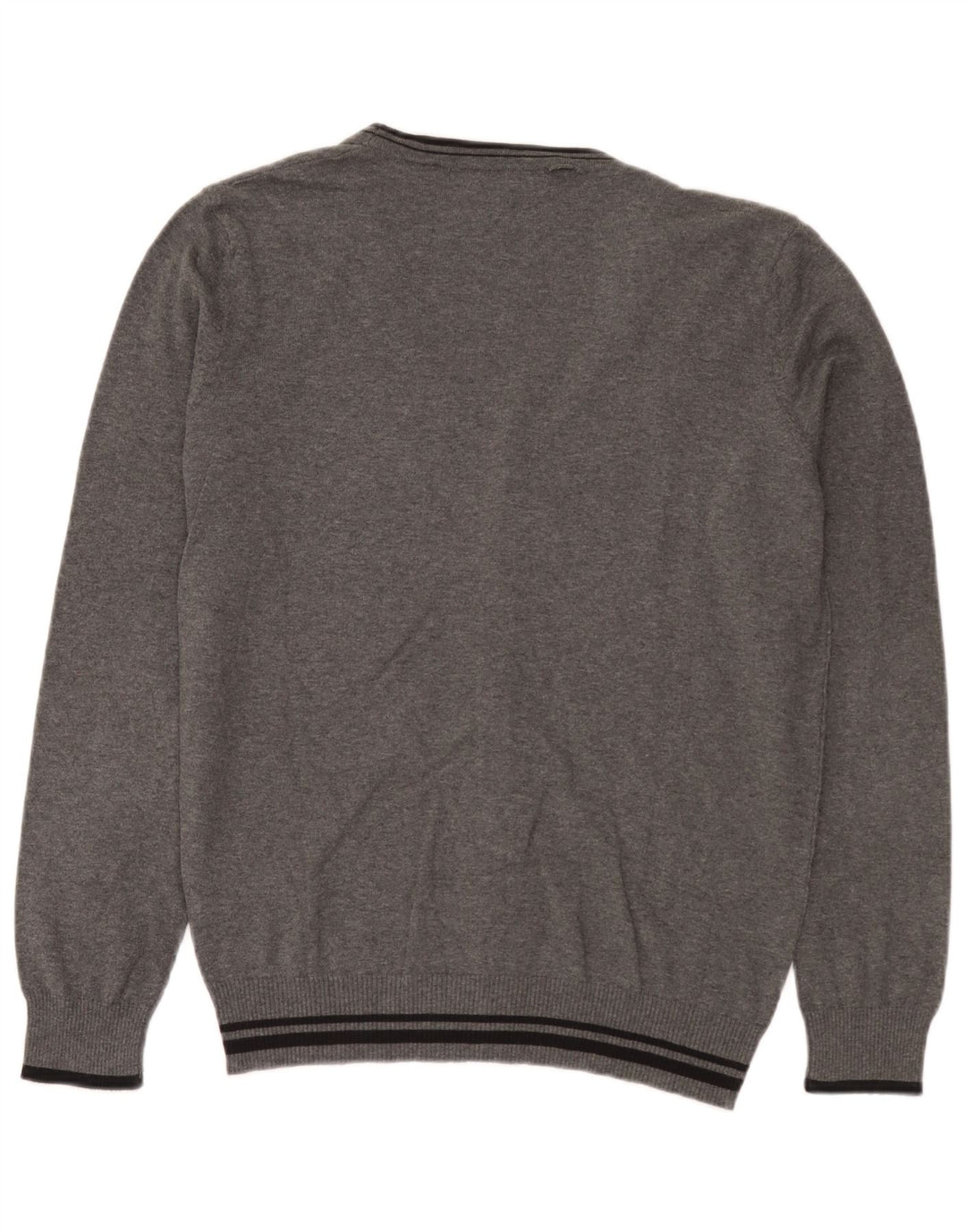 Pulover cardigan pentru bărbați Zara, bumbac cu dungi gri mari