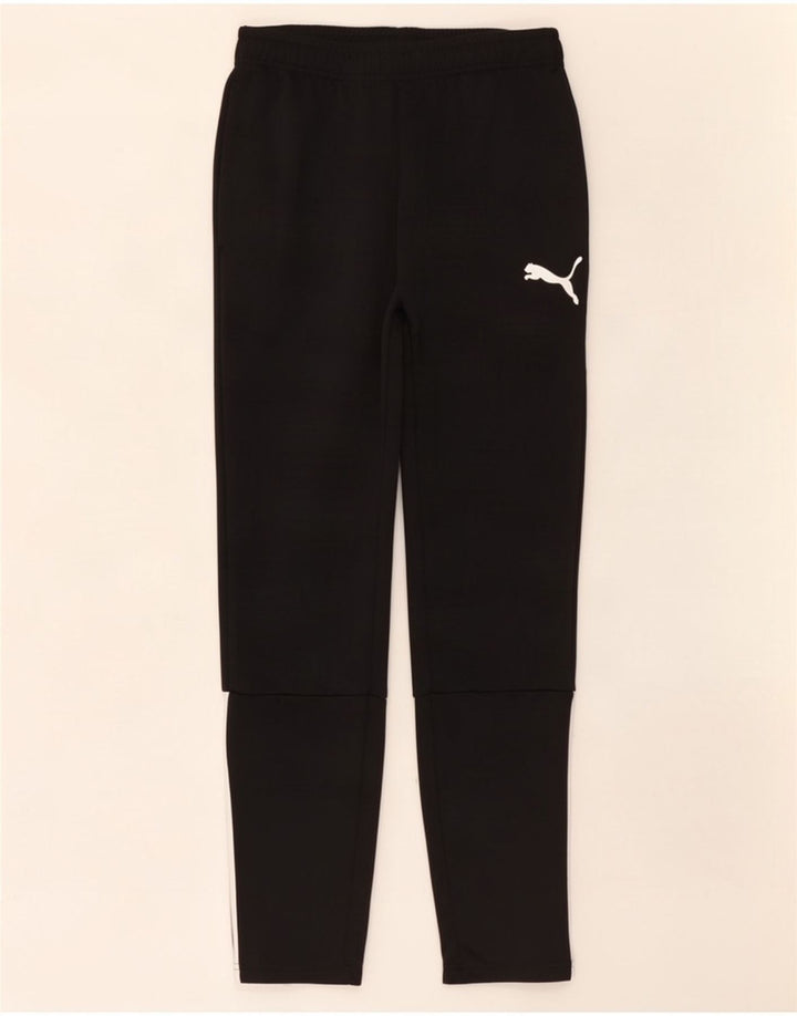 Pantaloni de trening Puma pentru bărbați, negru mediu, poliester color bloc