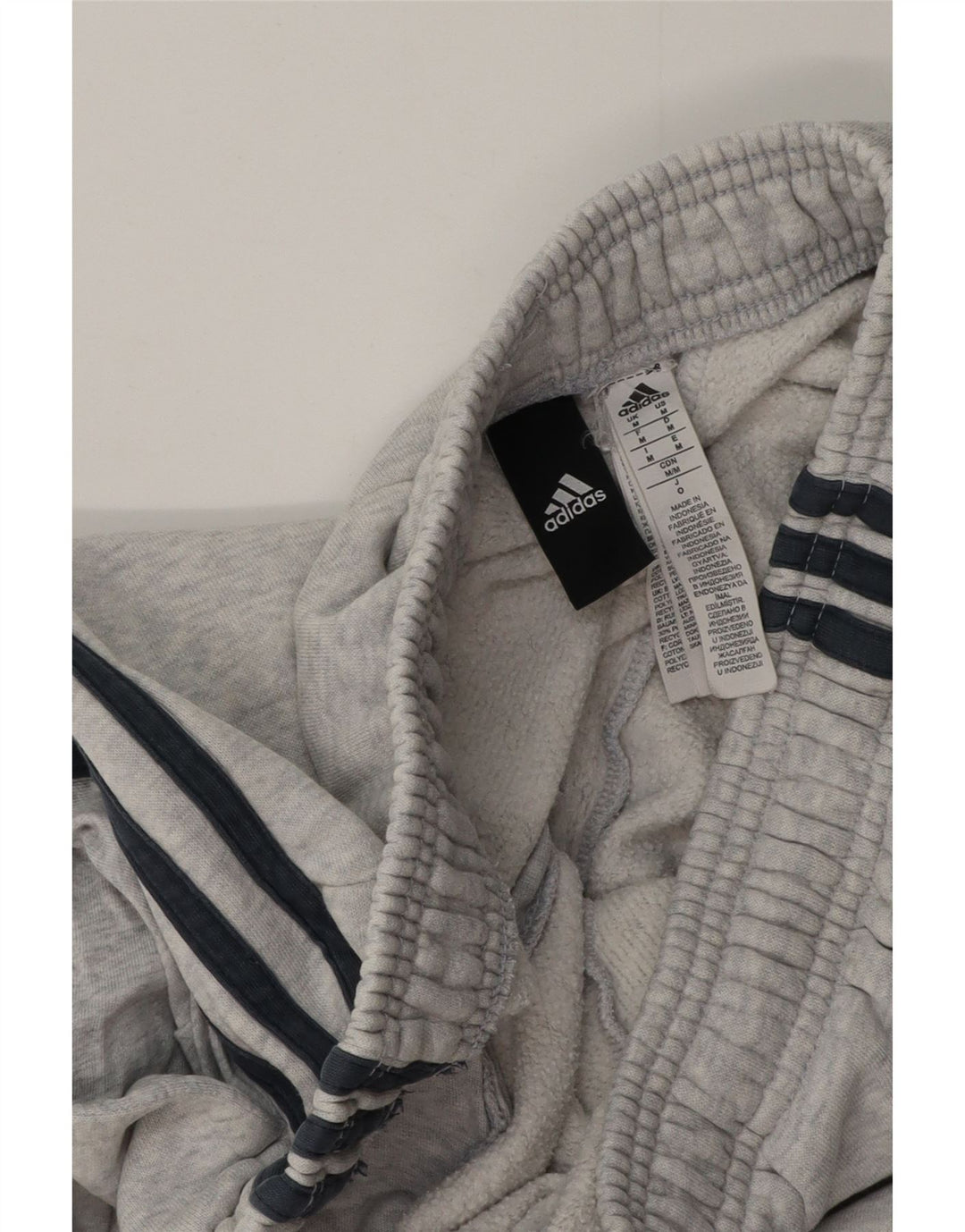 Pantaloni de trening pentru bărbați Adidas Pantaloni de jogging, bumbac cu pete gri mediu