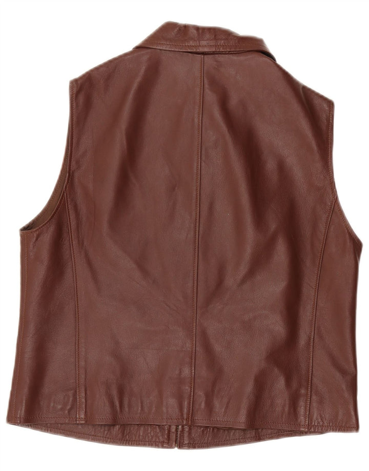 Gilet din piele pentru femei Class UK 14 Medium Brown Piele