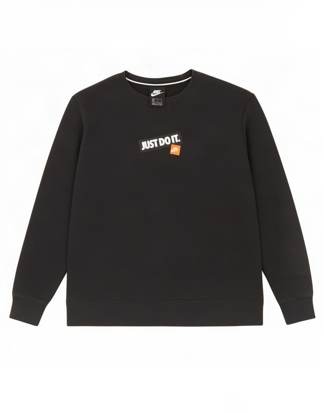 Jumper Nike pentru bărbați cu grafică, bumbac mediu negru