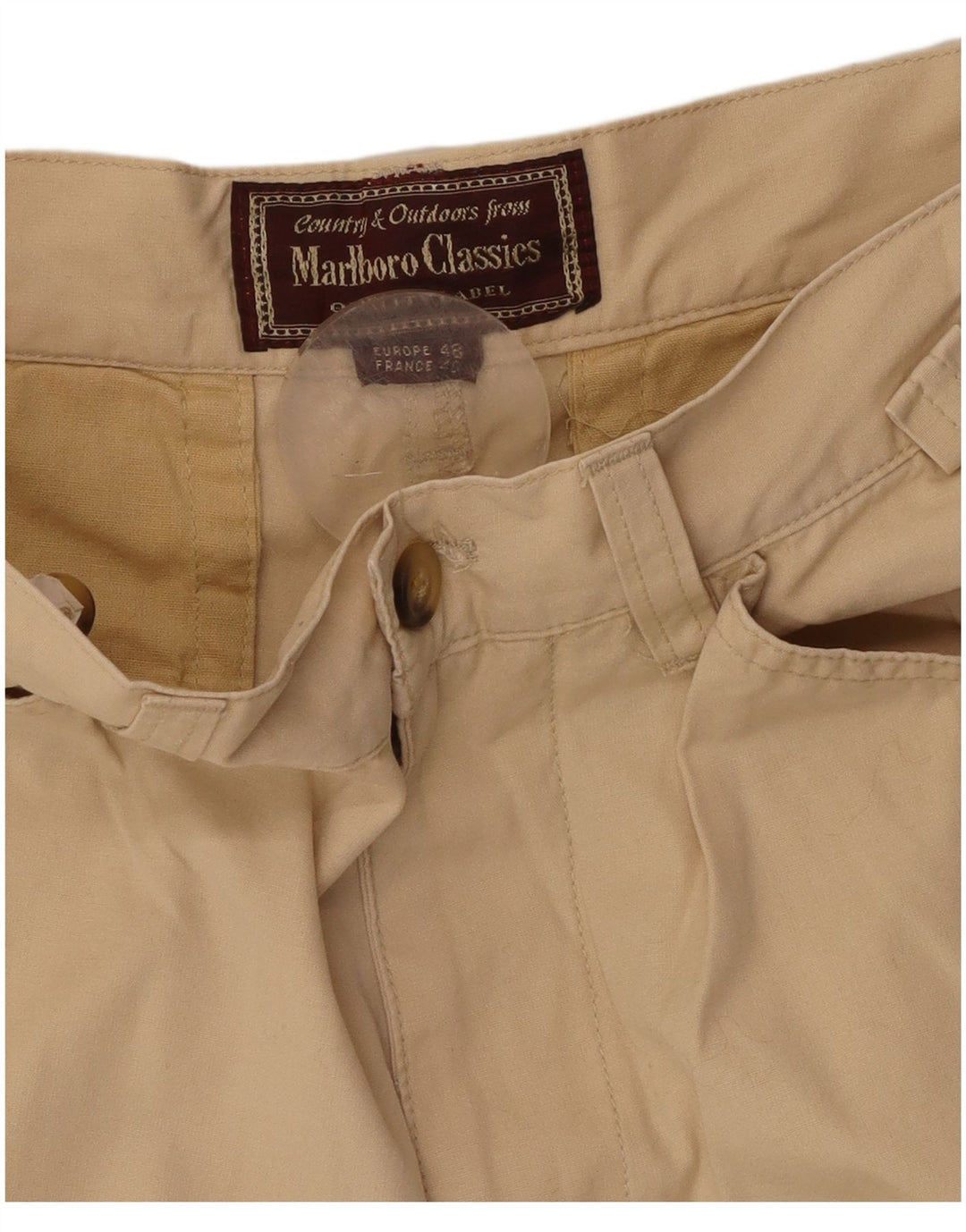 MARLBORO CLASSICS Pantaloni casual drepti pentru bărbați EU 48 Mediu L32 L32 Bej