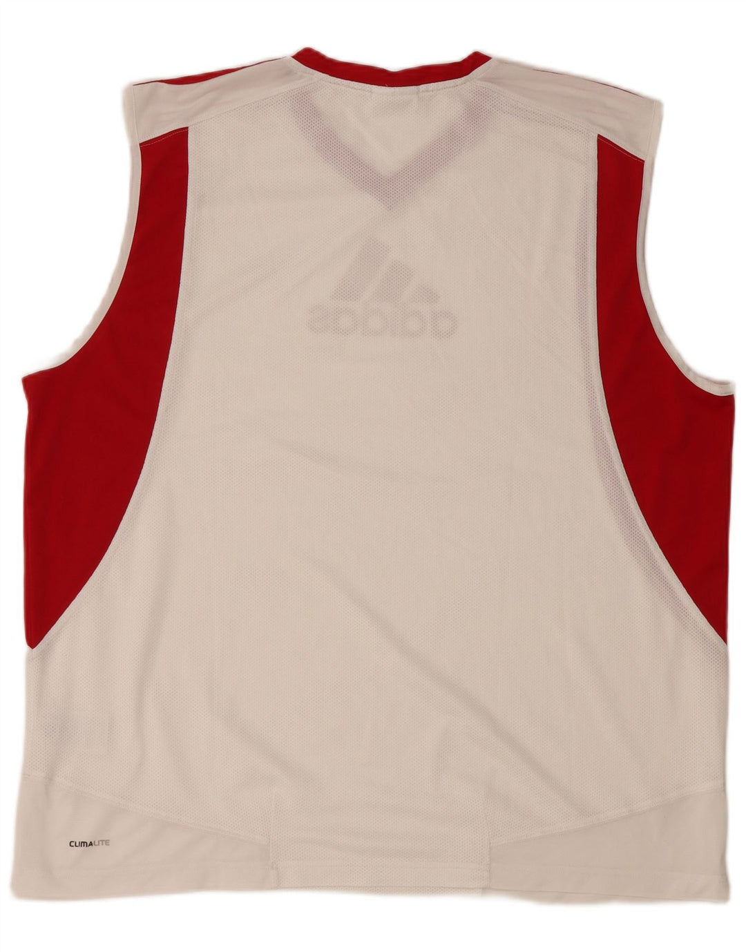 ADIDAS Climalite Graphic Vest Top XL Alb Poliester Colorblock