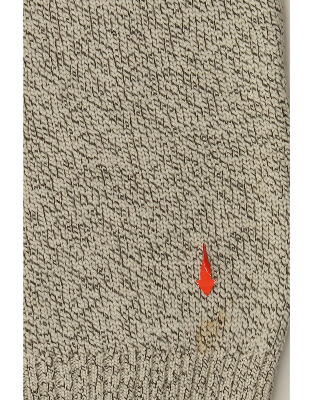 SUPERDRY Pulover pentru bărbați cu decolteu rotund, mare, bej, cu pete acrilice