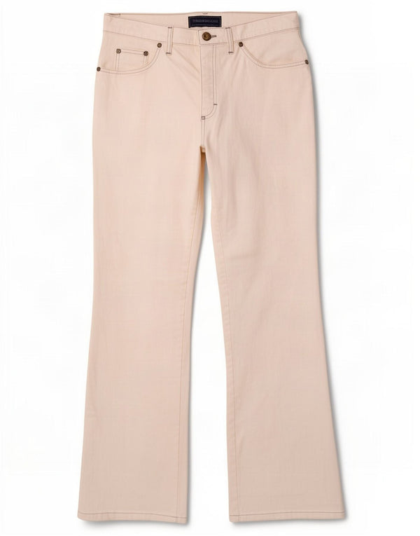 Trussardi Blugi Bootcut pentru Damă W31 L30 Bumbac Alb