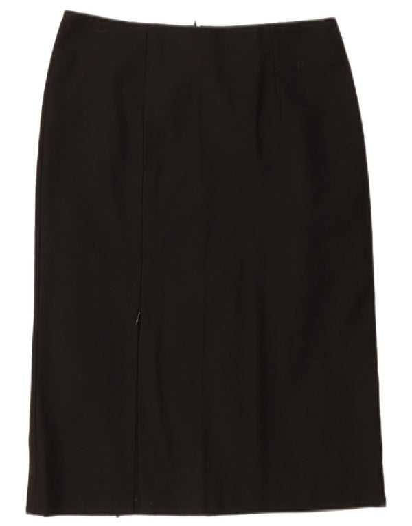 Stavros Womens Straight Skirt IT 44 Medium W28 Black Polyester