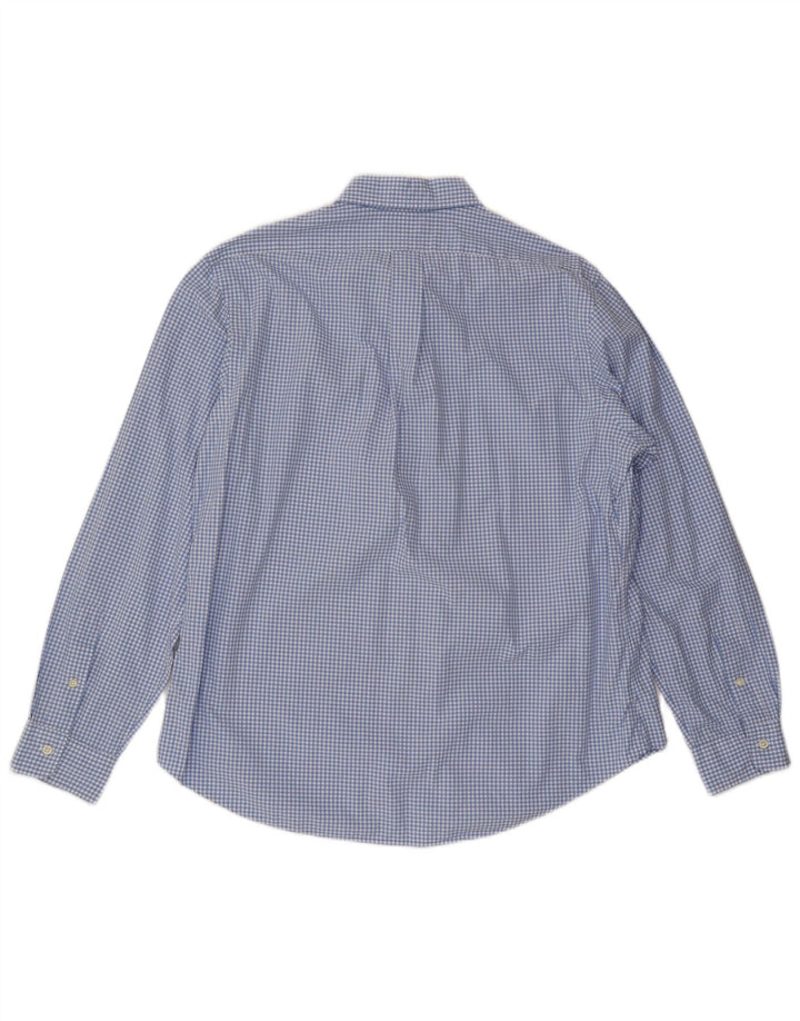 Cămașă personalizată pentru bărbați POLO RALPH LAUREN XL, bumbac vichy albastru