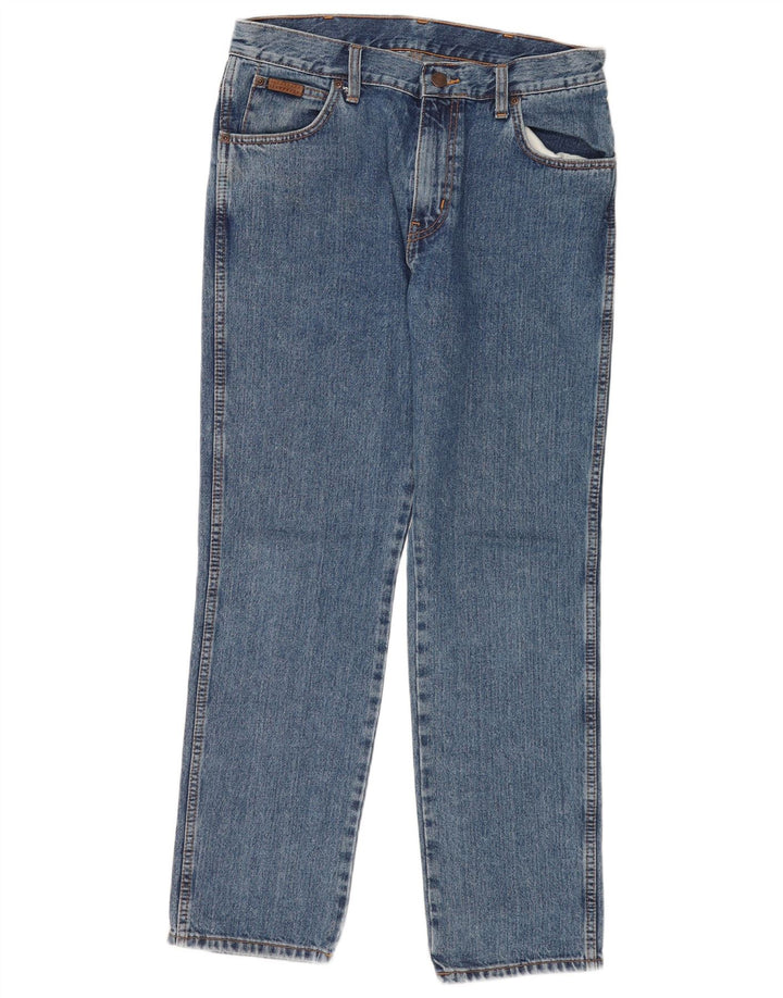 Blugi drepte pentru bărbați Wrangler Texas W32 L30 bumbac albastru