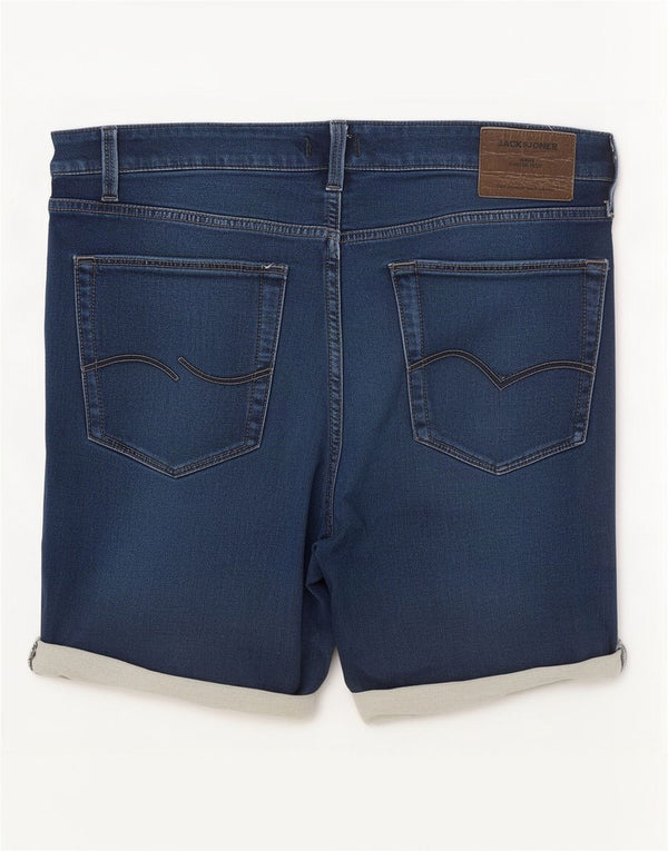 Pantaloni scurți din blugi Jack & Jones pentru bărbați, mari W34, bumbac albastru