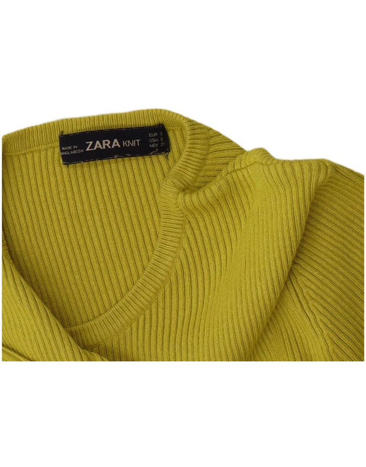 Crop Top pentru femei Zara UK 8 Small Green