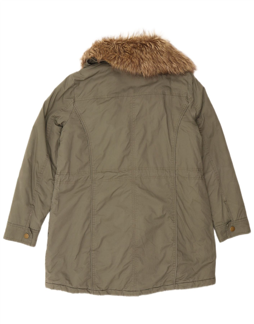 Jachetă parka pentru femei Laura Ashley UK 12 bumbac kaki mediu