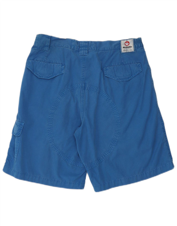 Pantaloni scurți cargo pentru bărbați Murphy & Nye W34, mare, albastru, bumbac