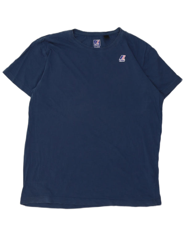 Tricou pentru bărbați K-WAY Top 2XL Bumbac bleumarin