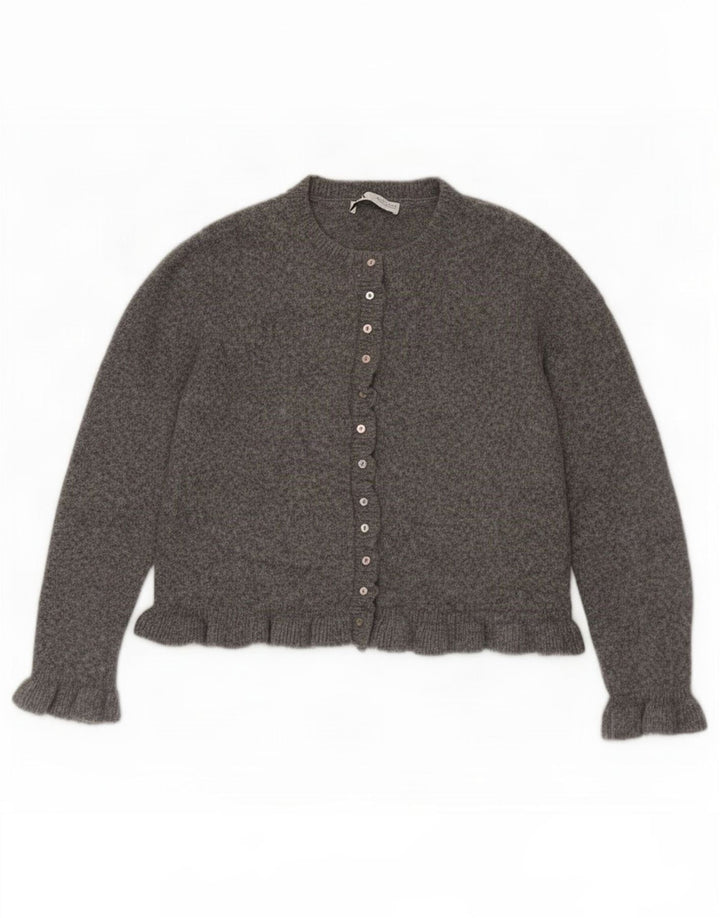 Pulover cardigan pentru femei Zara UK 16 mare poliester gri