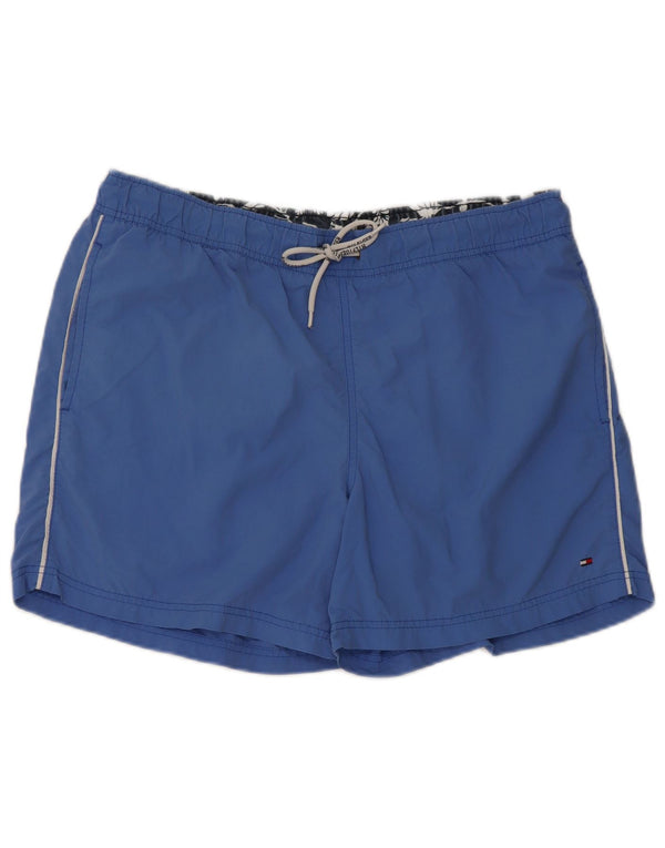 Pantaloni scurți de înot grafic pentru bărbați Tommy Hilfiger, nailon albastru mediu