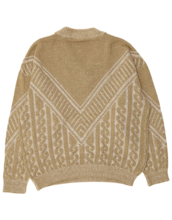 Claude De Pierre Pulover cu decolteu în V pentru bărbați IT 50/52 Medium Bej Acrilic