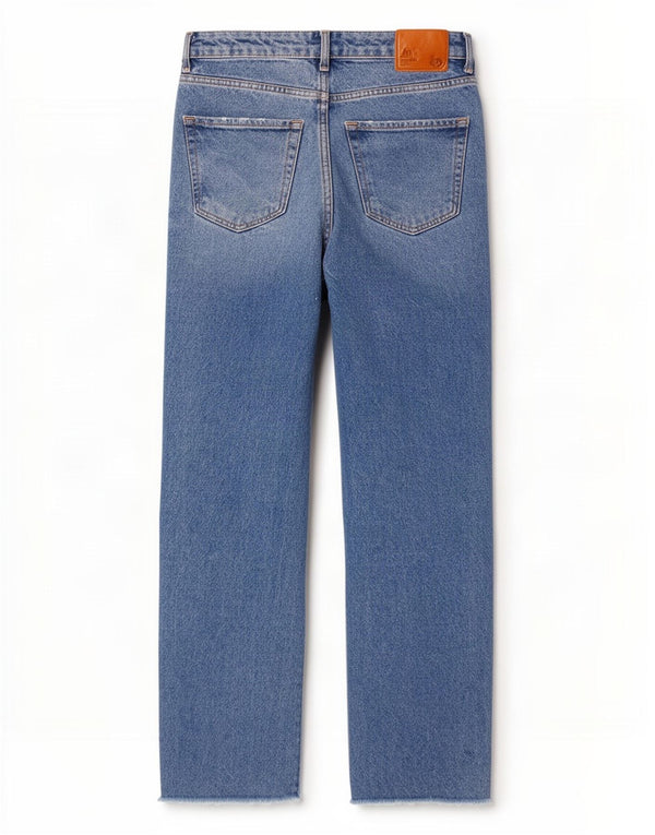 Blugi Drepți Femei Zara EU 32 2XS L22 L28 Bumbac Albastru
