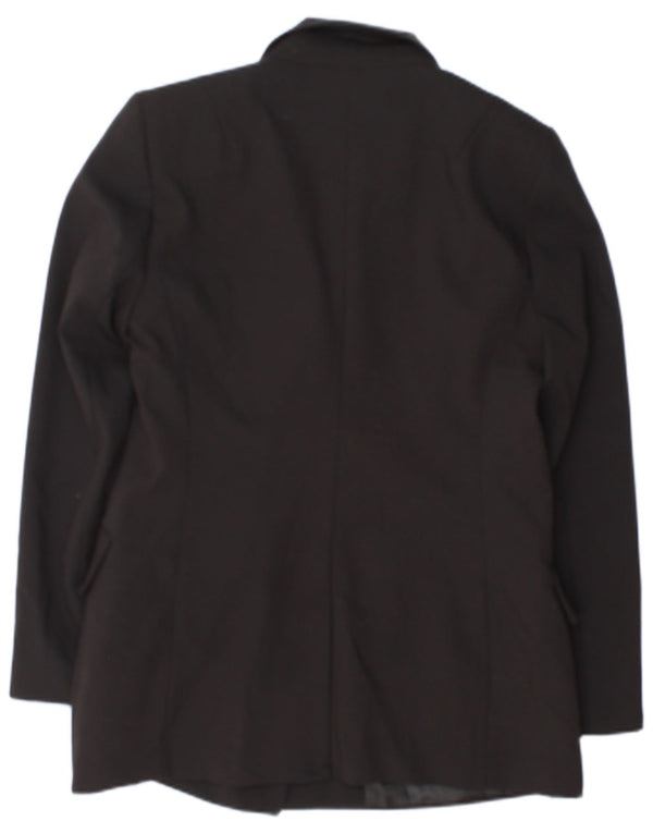Jachetă pentru femei Zara, cu două pieptări, UK 18 XL, poliester negru
