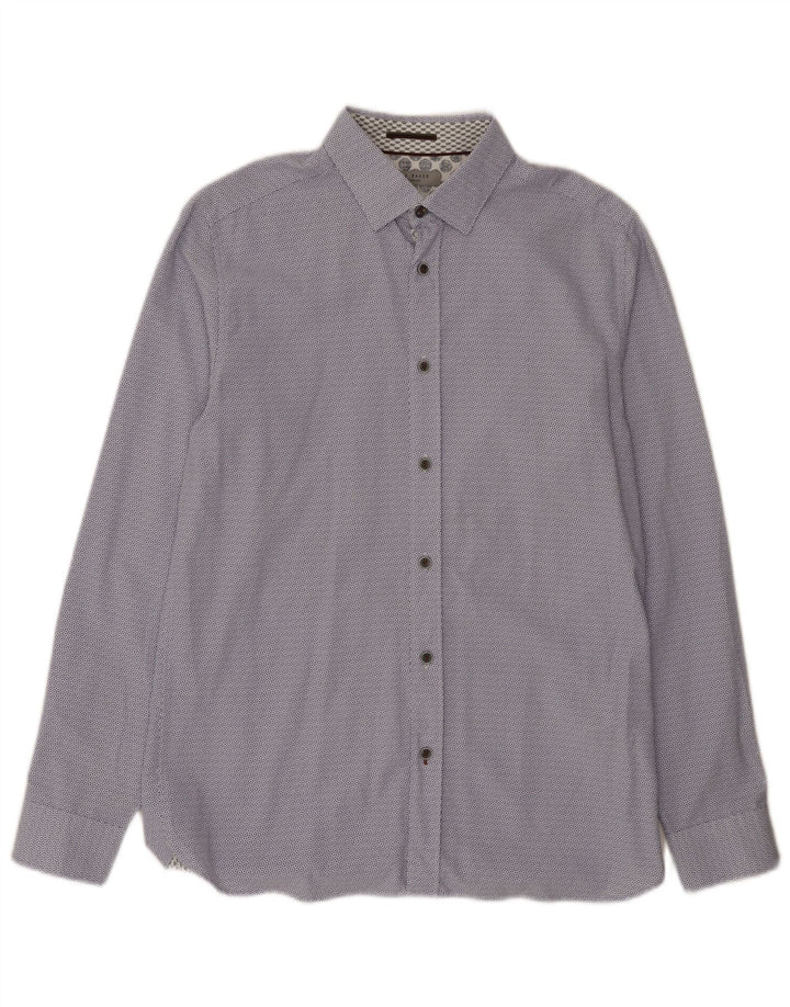 Cămașă Bărbați Ted Baker Mărimea 3 Medium Albastru Floral Modal