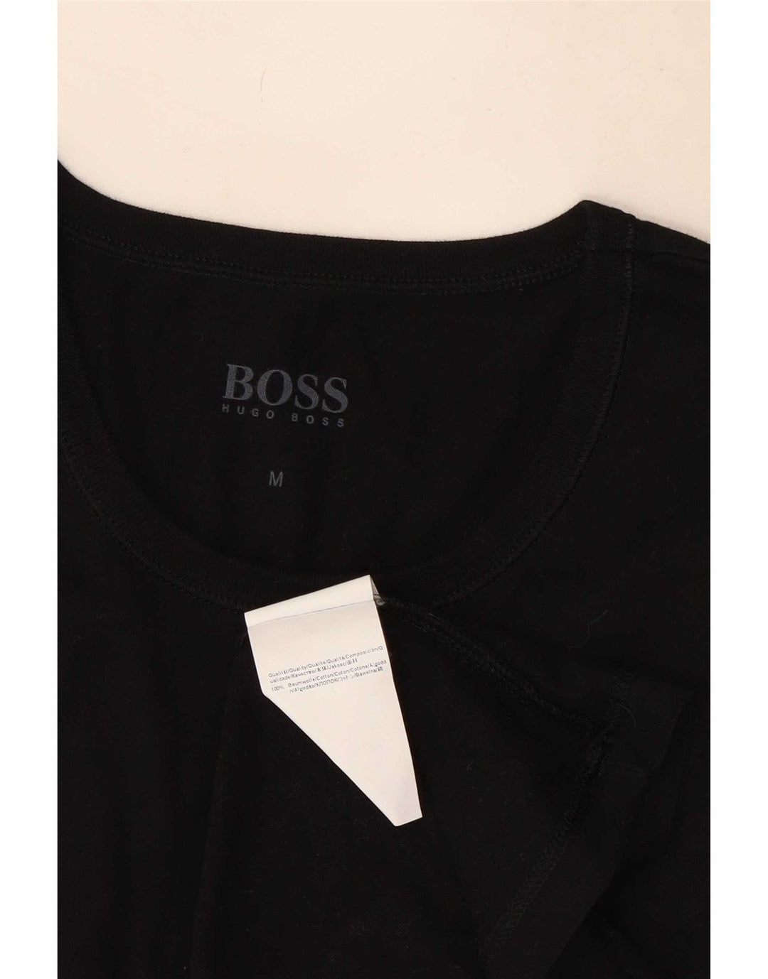 Tricou pentru bărbați Hugo Boss Top mediu din bumbac negru