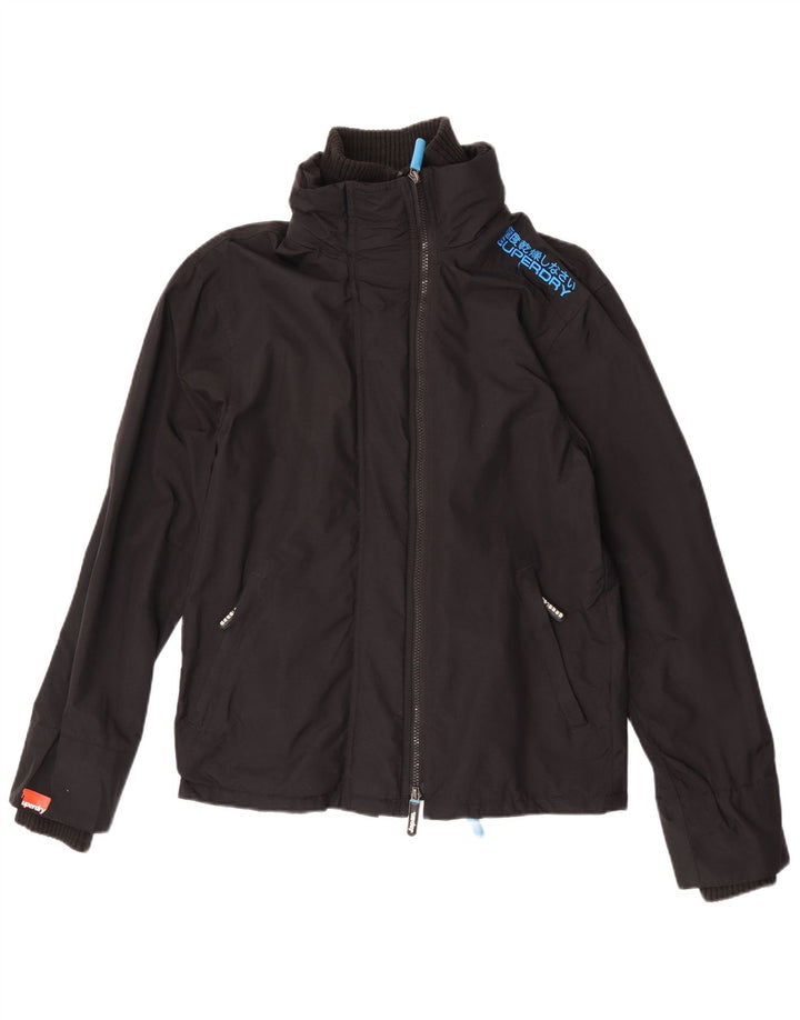 Jachetă Windbreaker pentru bărbați Superdry The Windcheater UK 36 Small Black Nylon