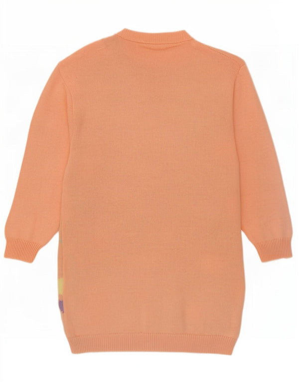 Vintage Womens Crew Neck Jumper Sweater EU 36/38 Small Pink Spotted