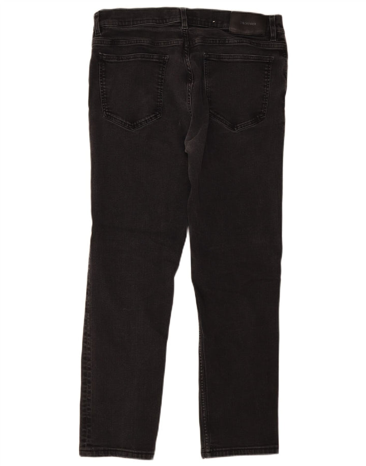 Trussardi blugi slim pentru bărbați W34 L28 bumbac gri