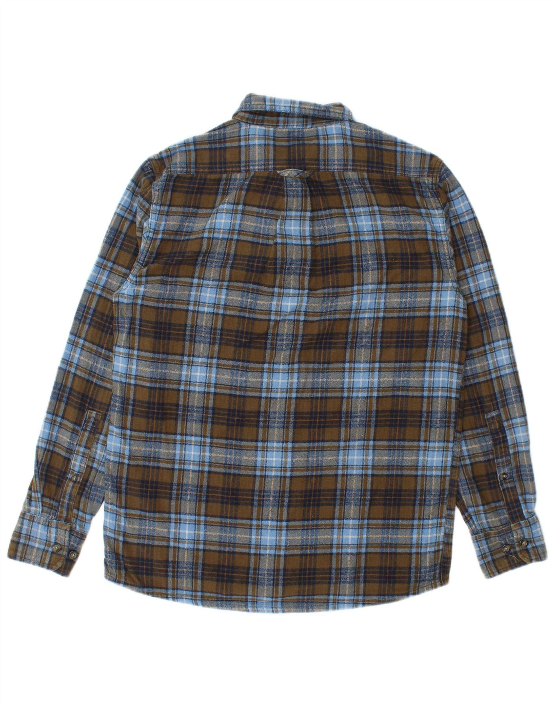 Cămașă de flanel pentru bărbați Eddie Bauer, bumbac carouri albastru mic