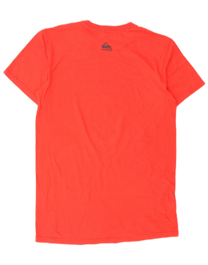 Tricou grafic Quiksilver pentru bărbați, cu croiala normală, top din bumbac roșu mediu