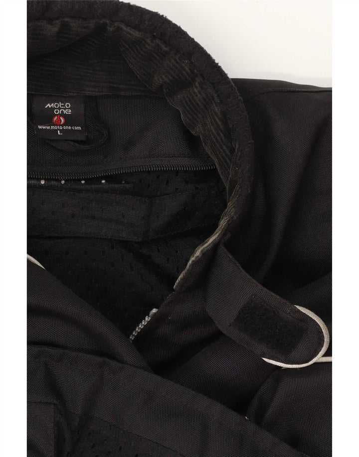 Jachetă Moto One Graphic Racer pentru bărbați UK 40 Large Black