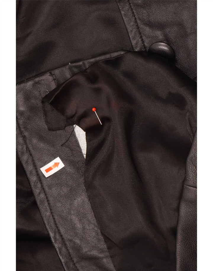 Palton din piele pentru femei Carnet UK 18 XL Negru