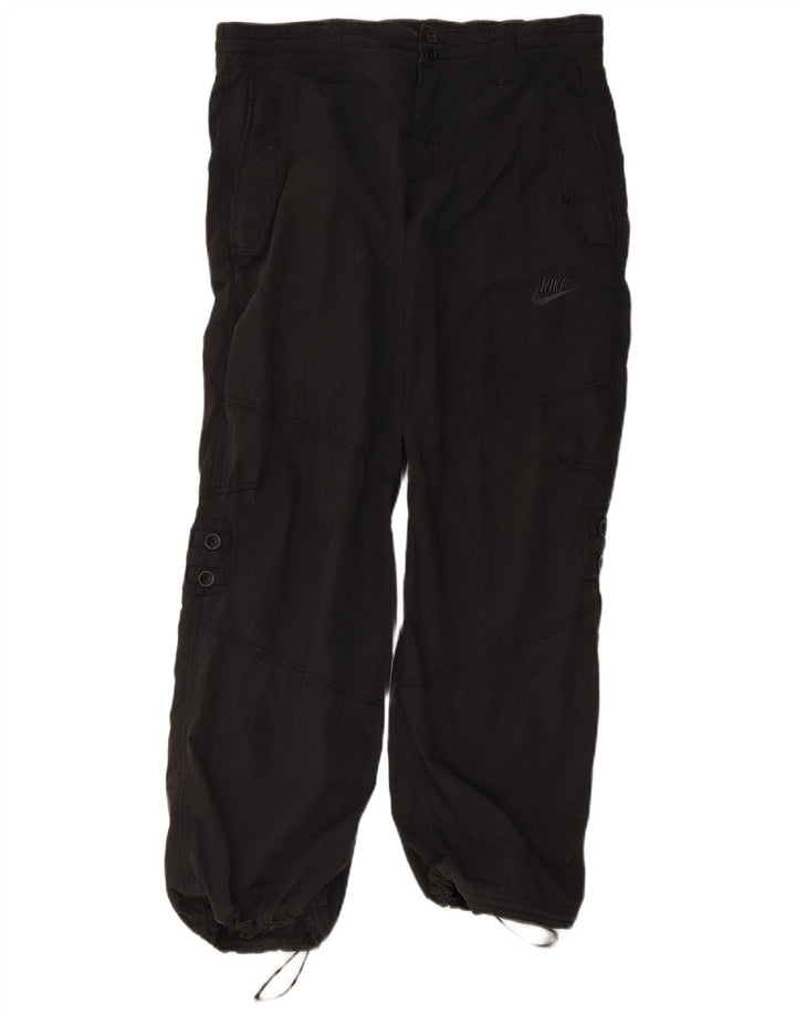 Pantaloni cargo Nike pentru femei de jogging UK 16 Large W34 L30 Poliester negru
