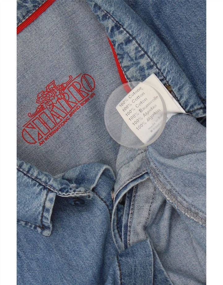 Cămașă de blugi pentru bărbați Charro, mare, albastru, bumbac