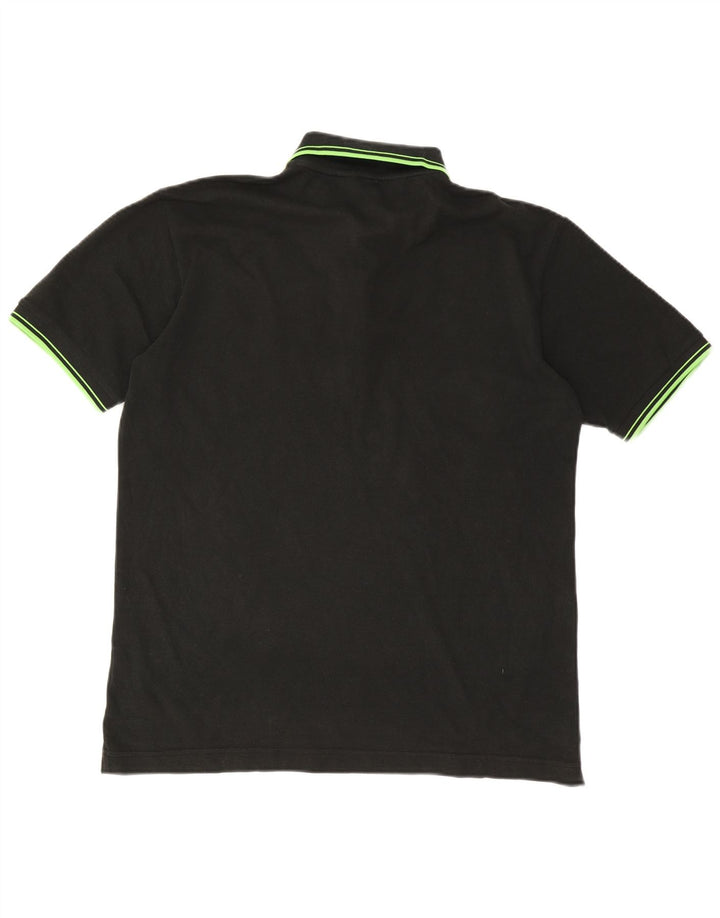Cămașă polo KAPPA pentru bărbați, bumbac negru mare
