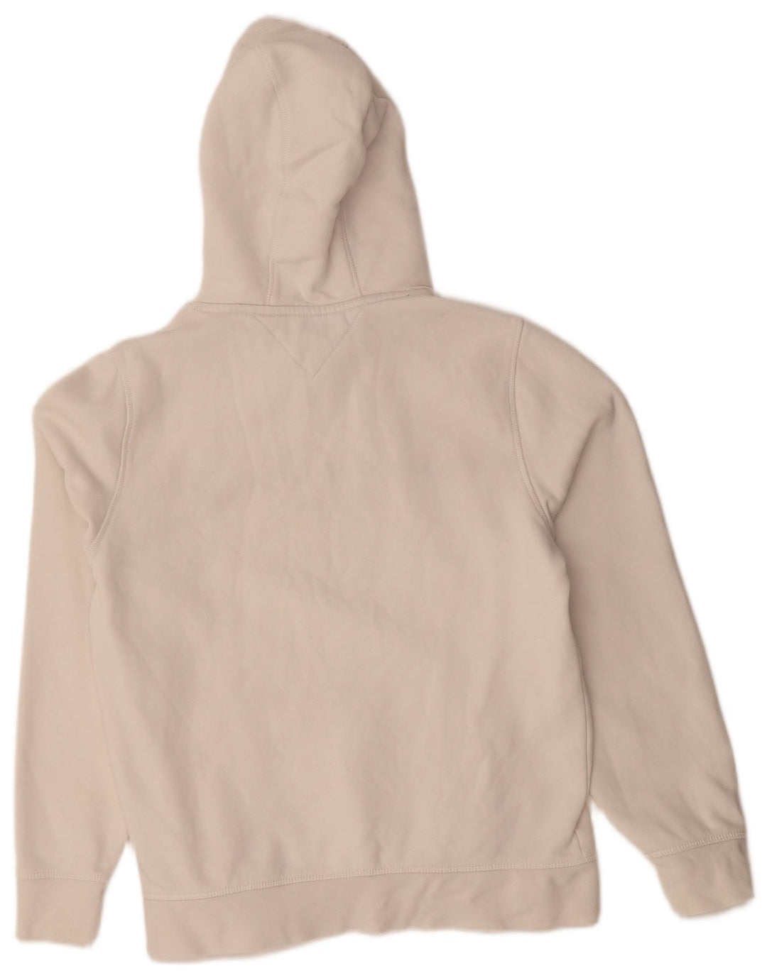 TOMMY HILFIGER Mens Graphic Hoodie Jumper Medium White Cotton