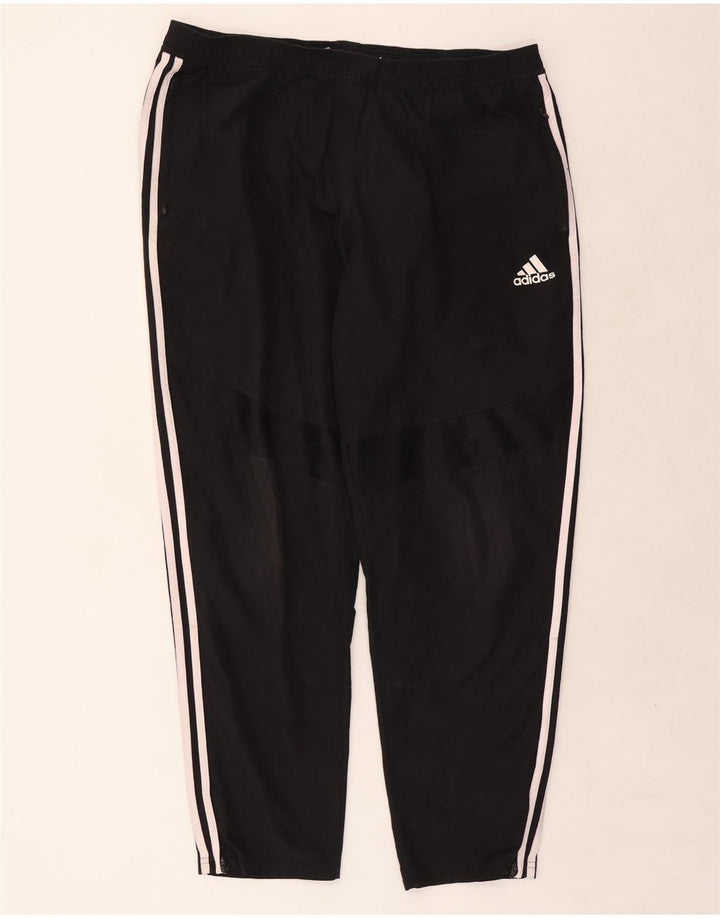 Pantaloni de trening Adidas Climalite pentru bărbați 2XL, poliester negru